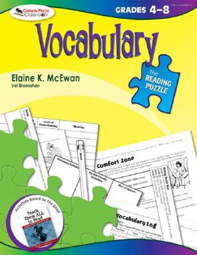 the reading puzzle,vocabulary, grades 4-8
