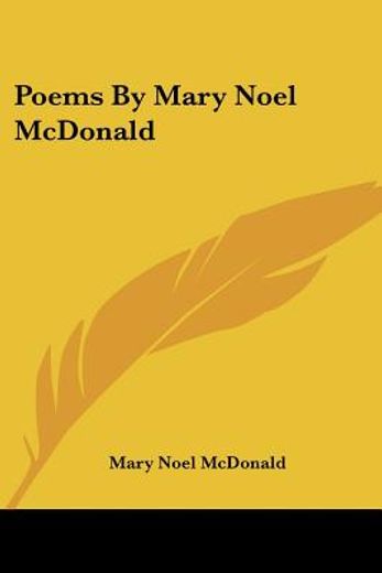 poems by mary noel mcdonald