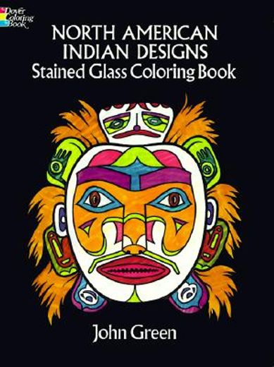 north american indian designs stained glass coloring book