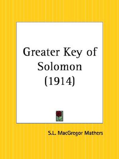the greater key of solomon (1914)