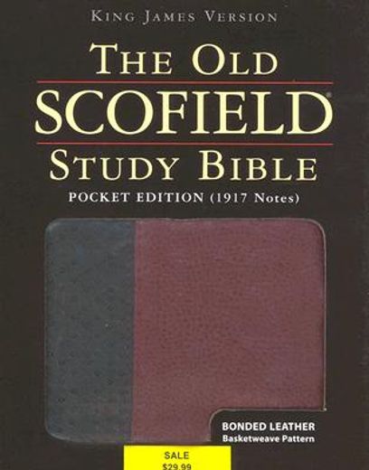 the holy bible,king james version, black/burgundy, leather basketweave, improved edition, bonded leather (en Inglés)
