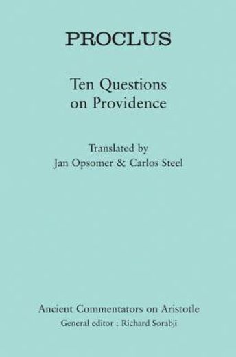 proclus,ten questions on providence
