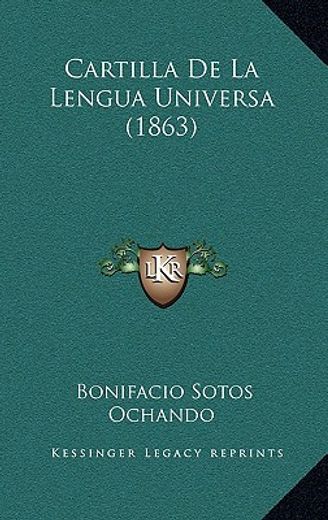 cartilla de la lengua universa (1863)