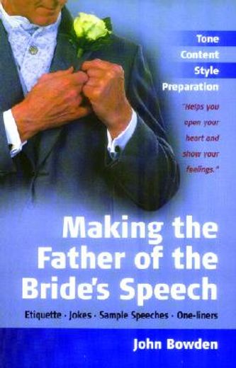 the things that really matter about making the father of the bride´s speech
