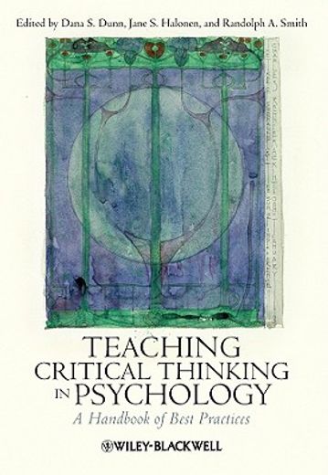 Teaching Critical Thinking in Psychology: A Handbook of Best Practices (en Inglés)