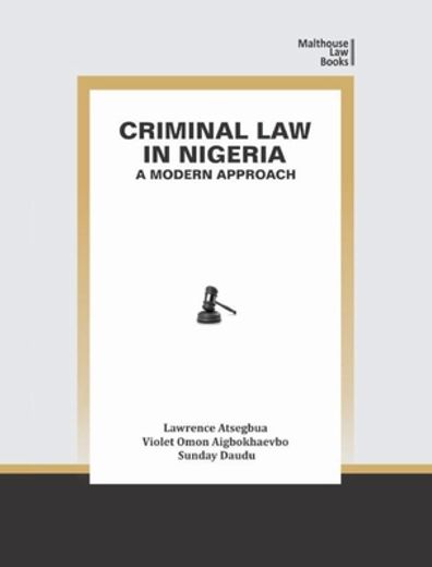 Criminal law in Nigeria: A Modern Approach