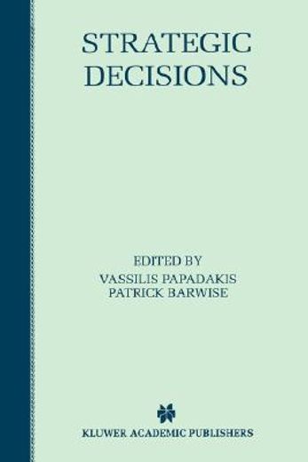 strategic decisions (en Inglés)