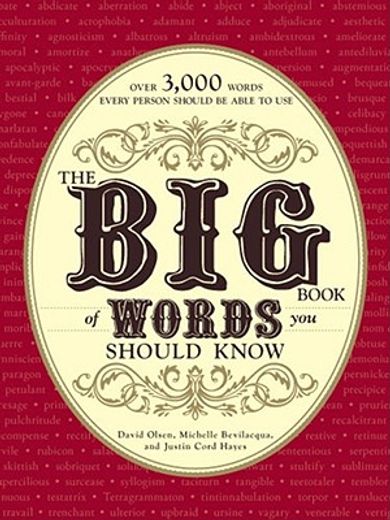 the big book of words you should know,over 3,000 words every person should be able to use (and a few that you probably shouldn´t)