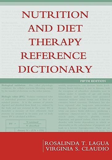 nutrition and diet therapy reference dictionary