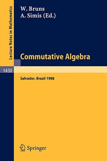 commutative algebra (en Inglés)
