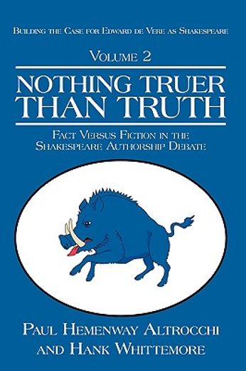 nothing truer than truth,fact versus fiction in the shakespeare authorship debate (en Inglés)