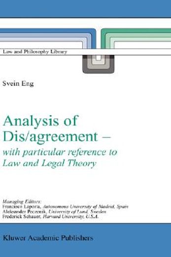 analysis of dis/agreement - with particular reference to law and legal theory