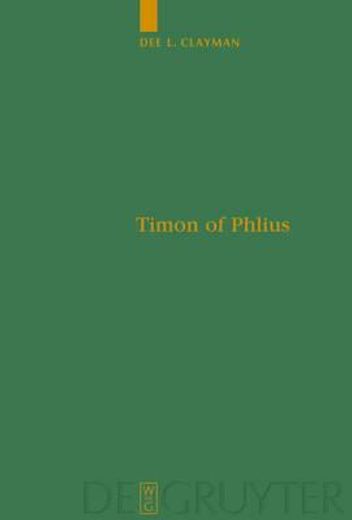 timon of phlius,pyrrhonism into poetry