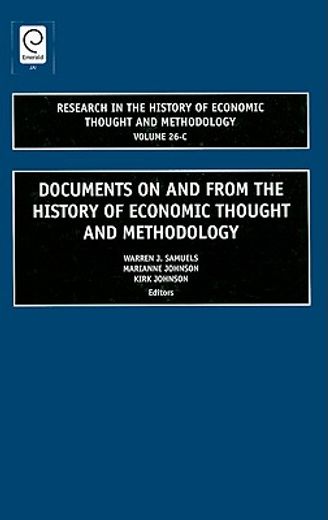 research in the history of economic thought and methodology,documents on and from the history of economic thought and methodology