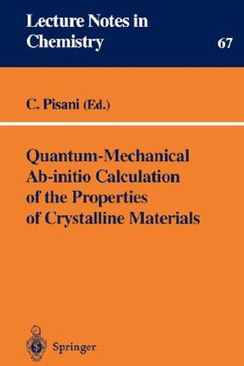 quantum-mechanical ab-initio calculation of the properties of crystalline materials (en Inglés)