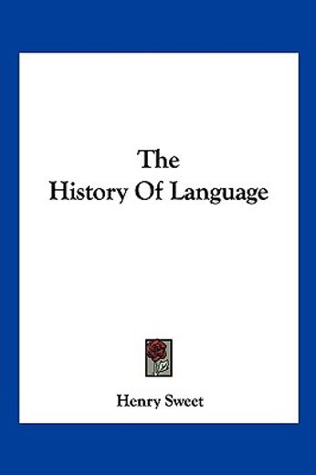 the history of language