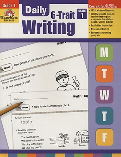daily 6-trait writing, grade 1 (en Inglés)