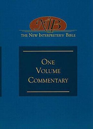the new interpreter´s one volume commentary on the bible