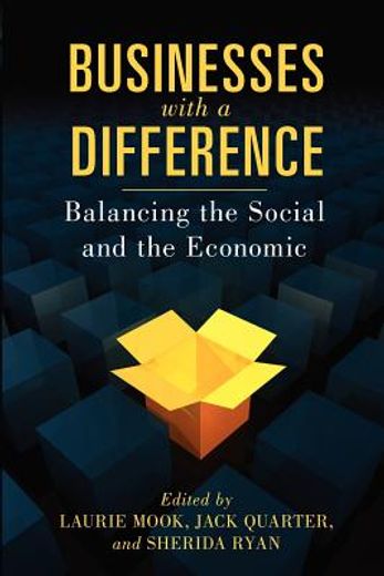Businesses with a Difference: Balancing the Social and the Economic (in English)