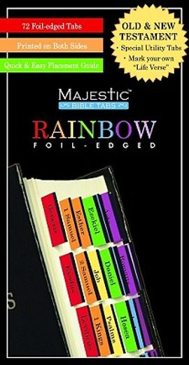 majestic rainbow bible tabs