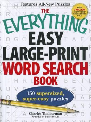 the everything easy large-print word search book,150 supersized, super-easy puzzles