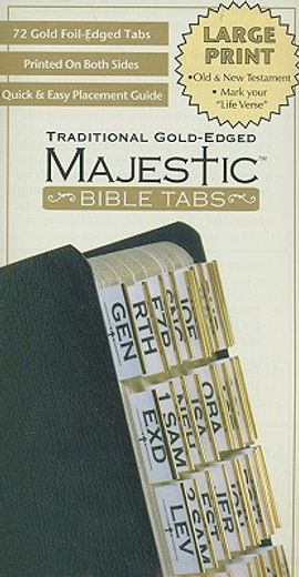 majestic bible tabs, traditional gold-edged