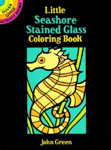 little seashore stained glass coloring book