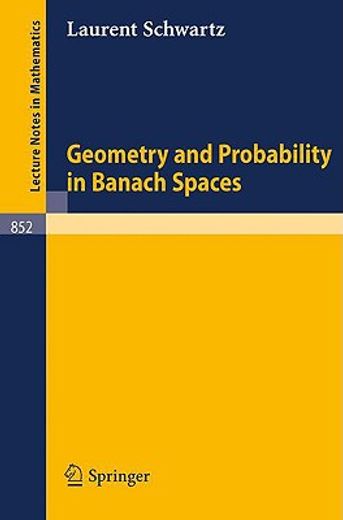 geometry and probability in banach spaces (in English)