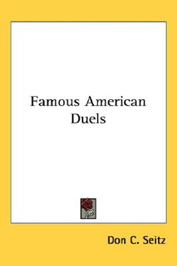 famous american duels
