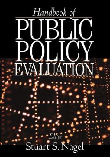 handbook of public policy evaluation