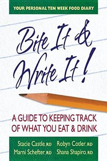 bite it & write it!: a guide to keeping track of what you eat & drink