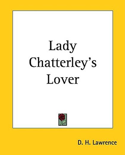 lady chatterley´s lover