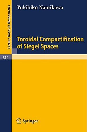 toroidal compactification of siegel spaces (en Inglés)