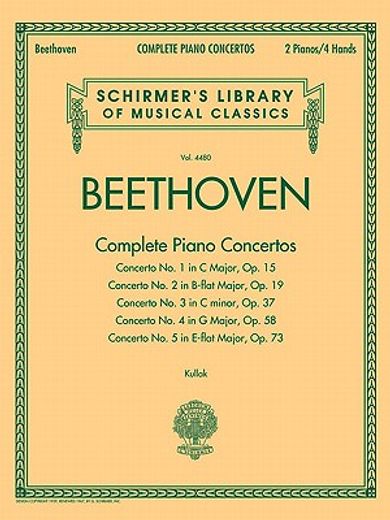 ludwig van beethoven,complete piano concertos: 2 pianos, 4 hands