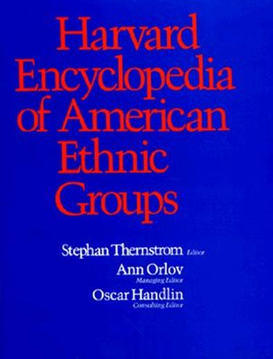 harvard encyclopedia of american ethnic groups
