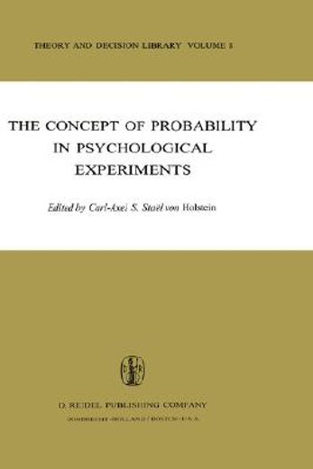 the concept of probability in psychological experiments (en Inglés)