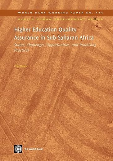 higher education quality assurance in sub-saharan africa,status, challenges, opportunities, and promising practices