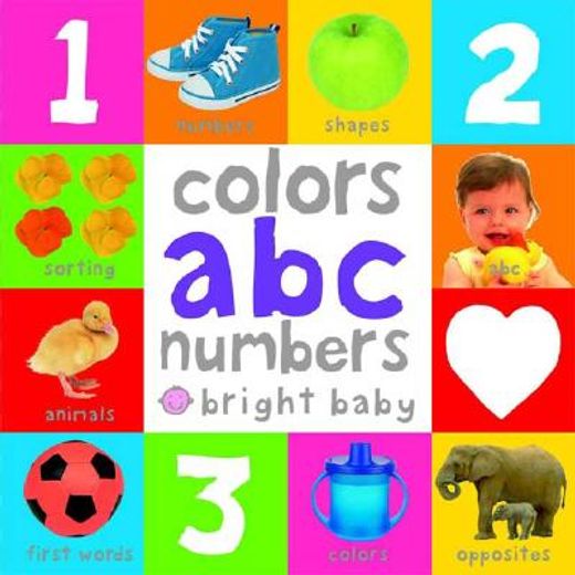 bright baby colors, abc, numbers (in English)