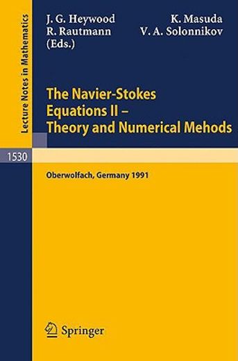 the navier-stokes equations ii - theory and numerical methods (en Inglés)