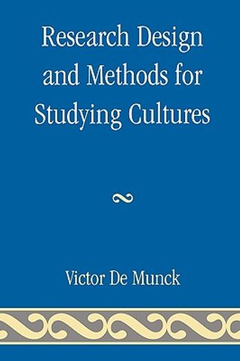 research design and methods for studying cultures
