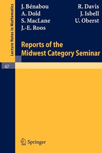 reports of the midwest category seminar i (en Inglés)