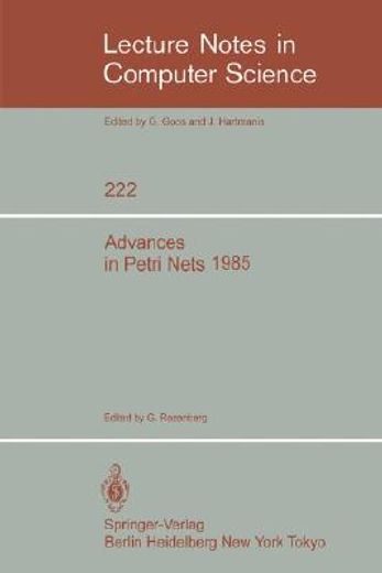 advances in petri nets 1985 (en Inglés)