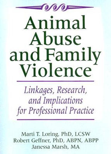 animal abuse and family violence,linkages, research, and implications for professional practice