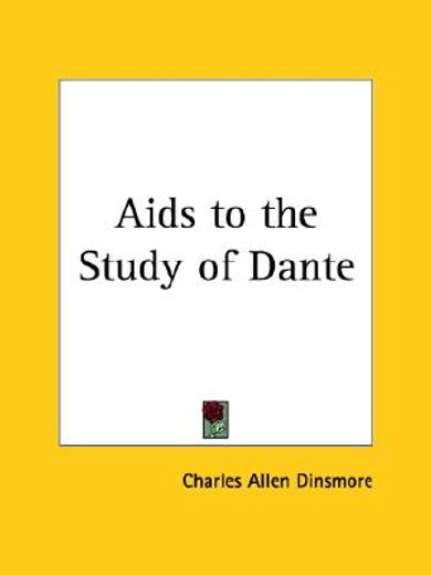 aids to the study of dante 1903