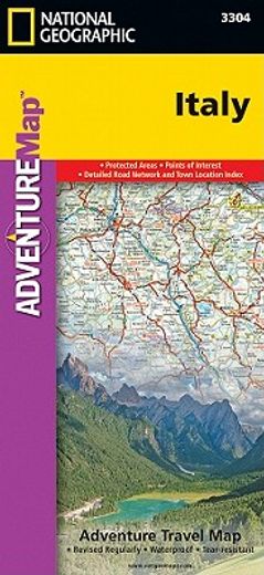 italy adventure travel map (en Inglés)