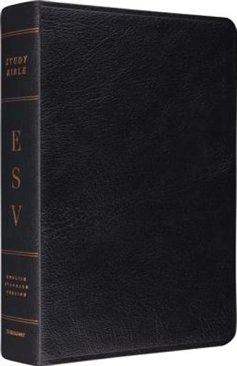 esv study bible,english standard version, black genuine leather