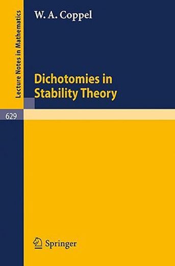 dichotomies in stability theory (in English)