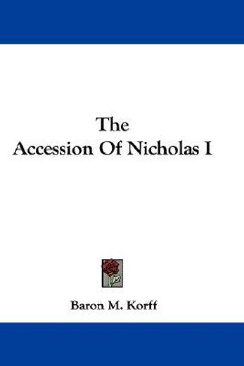 the accession of nicholas i