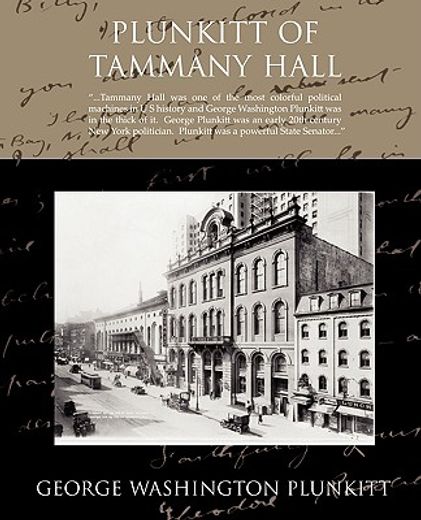 plunkitt of tammany hall