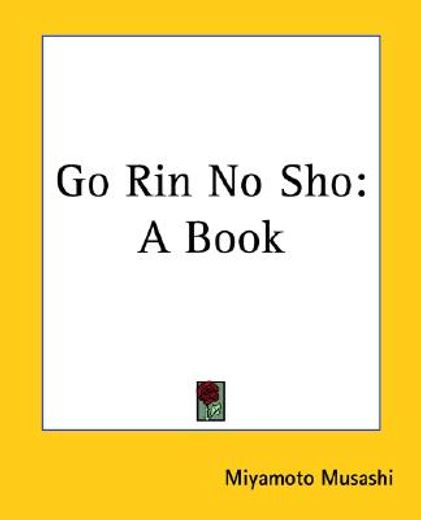 go rin no sho,a book